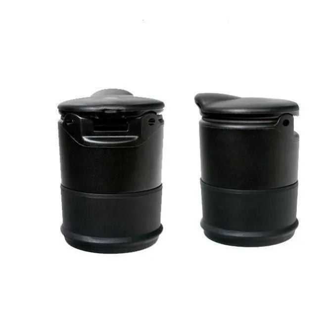 Black covered car ashtray in high flame retardant PBT, high temperature resistant, about 250g, universal fit