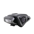 Grey bicycle driving recorder with 800W pixel lens and ABS body, compact size 8.5x8.5x4.2cm