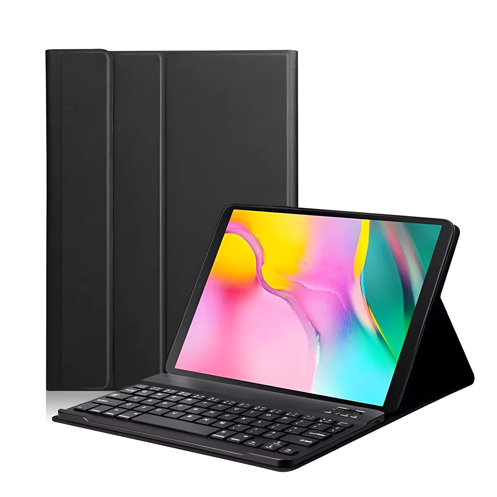 Samsung Bluetooth keyboard holster TPU clamshell case for Samsung tablet models in black