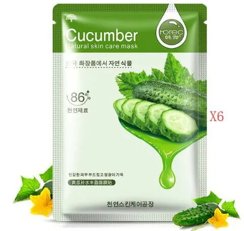 Aloe vera sheet mask 30g for moisturising and pore care white packaging
