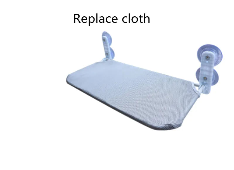 Stainless steel cat window hammock with suction cups in beige mesh fabric folded to show size