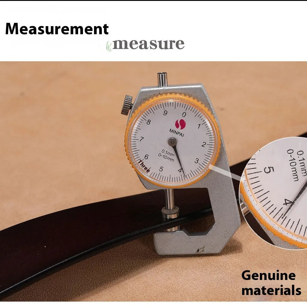 Square head pin buckle casual belt in black or brown, shown with length size options.