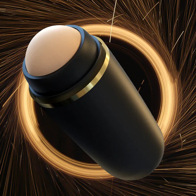 Portable volcanic stone oil absorbing ball for face, 3x8x2cm, shown in white, black or pink