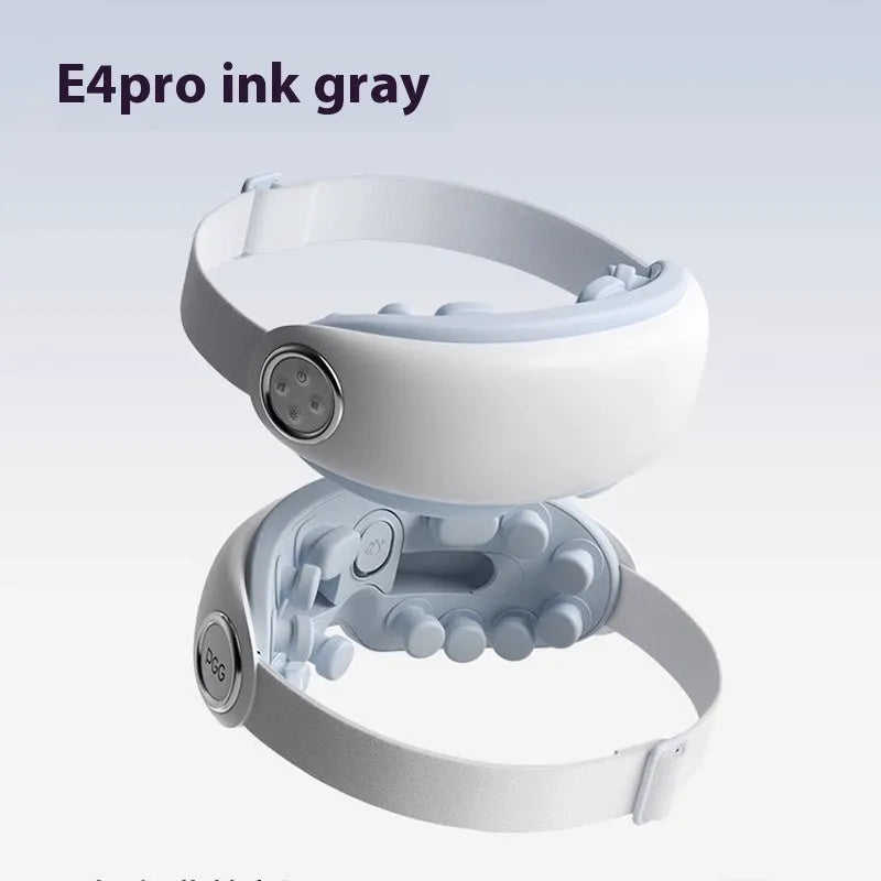 Bluetooth eye steam moisturising hot compress massage instrument in green, ink grey, or purplish grey