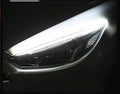 Silicone waterproof car LED light strip showing flowing turn signal effect in blue colour