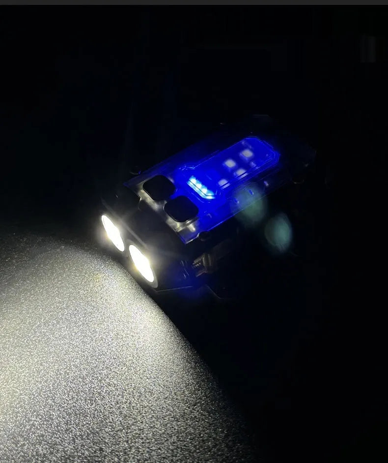 USB rechargeable tactical flashlight with mounting system and charging cable