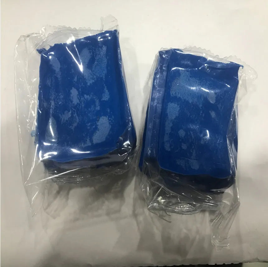 Dark blue Magic Clay car washing mud block with universal fit for paint decontamination