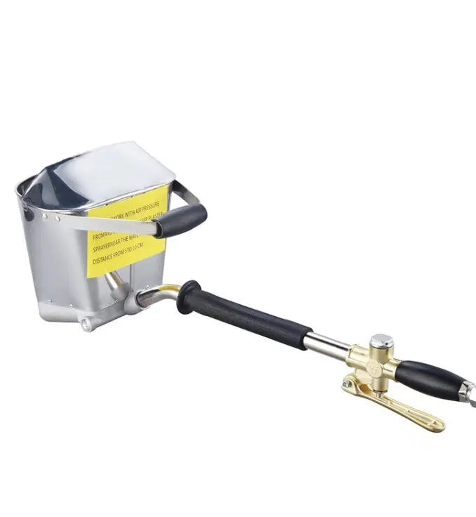 Automatic pneumatic paint spray gun for exterior walls with aluminium body and 12mm nozzle.