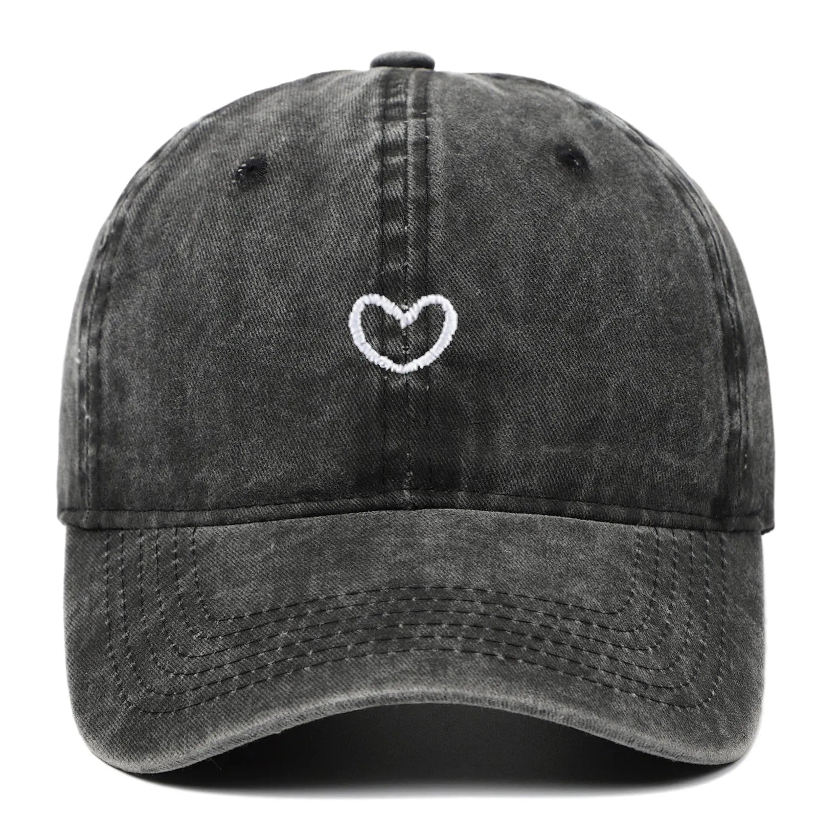 Soft cotton embroidered baseball cap with adjustable strap on a neutral background.