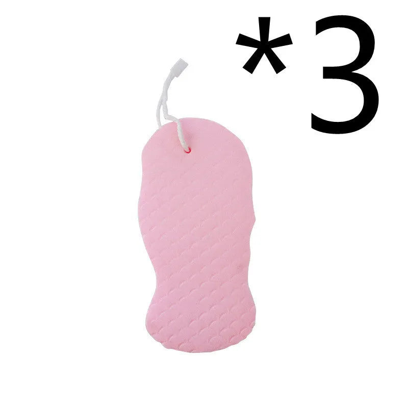 3D fish scale pattern bath sponge ball in white, grey, pink or light blue colours for gentle body exfoliation