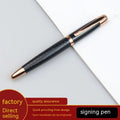 Gun grey metal rollerball pen for office use, shown with refillable ink cartridge options.