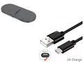 Black Android Type-C fast charging data cable 1.5 metres length