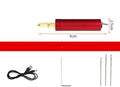 Micro USB electric grinder tool kit with three small drill bits on a white background.