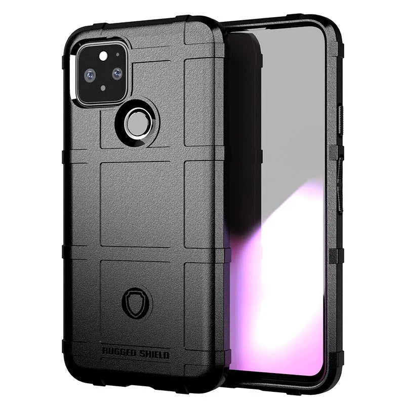 Frosted TPU back cover phone case for Google Pixel5 in black colour with simple design