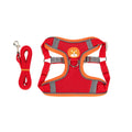 Adjustable dog harness with haulage rope construction in multiple colour options