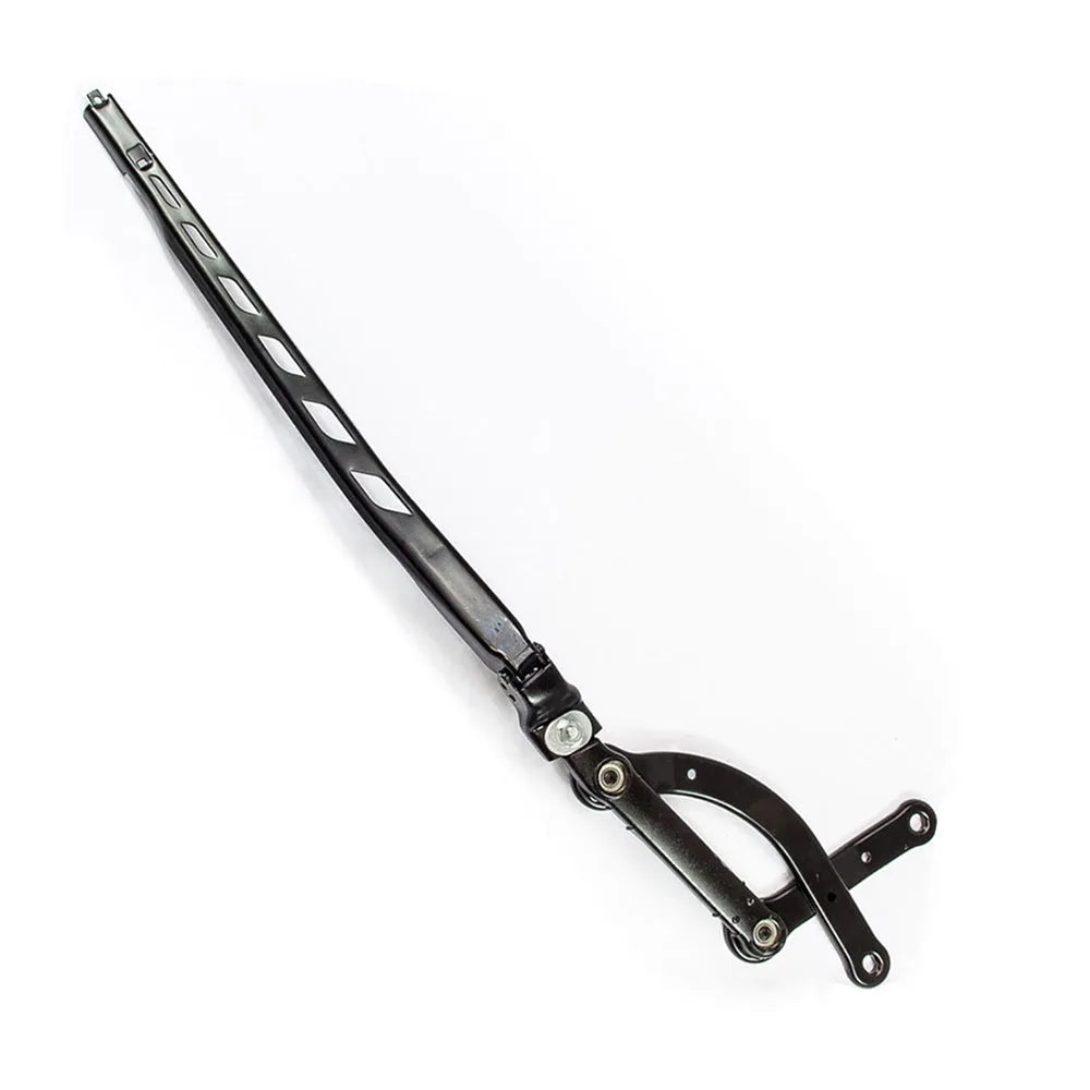BMW 5-Series E60 front right windshield wiper arm, a silver automotive spare part.