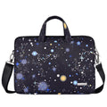 Black waterproof polyester laptop liner bag with 23mm thickness for 13, 14, and 15 inch notebooks
