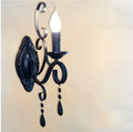 European style black iron double-headed wall lamp 220V indoor lighting