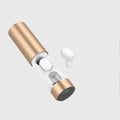 TW-A6 cylinder earphone in Black with charging box, Bluetooth 5.0 true wireless earbuds