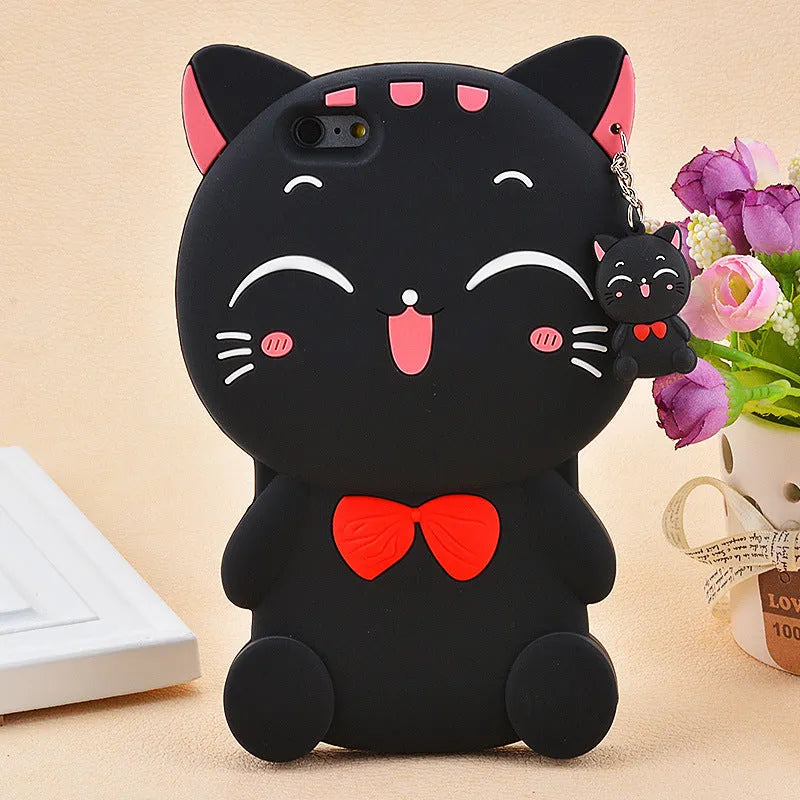 Imported soft silicone phone shell case showing edge-proof design for Samsung and iPhone models.