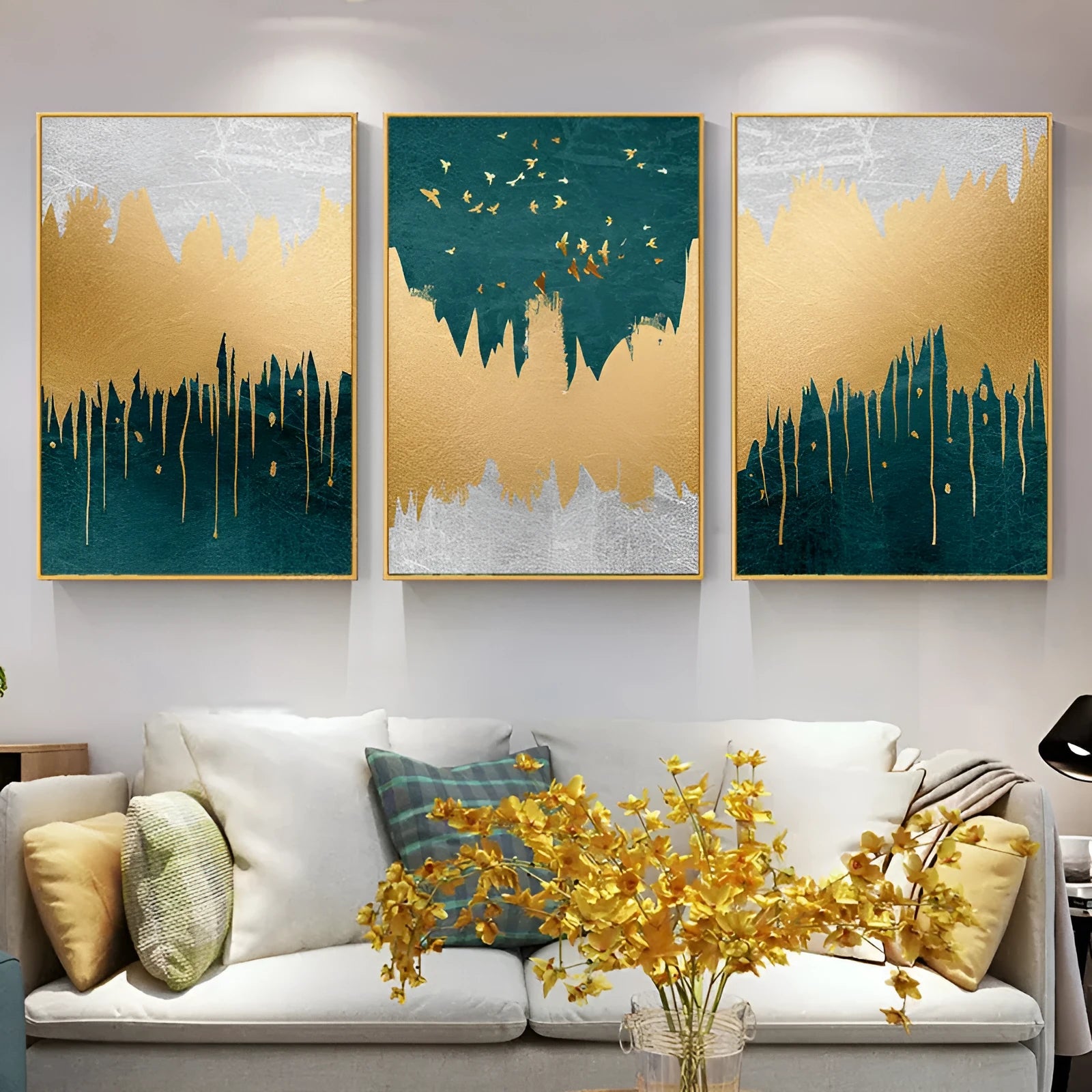 Abstract landscape canvas poster print in fashion casual style, multiple sizes and framed options available