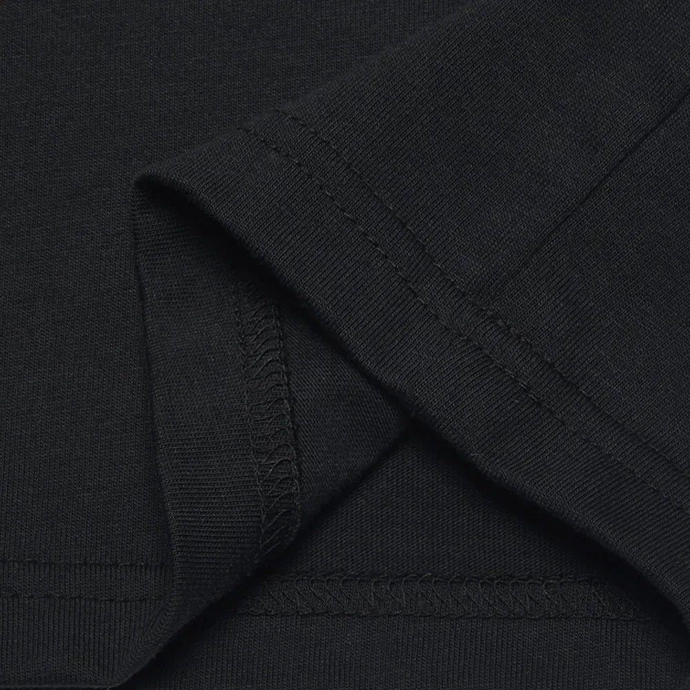 Pure cotton loose fit t-shirt with short sleeves in black or white colour options