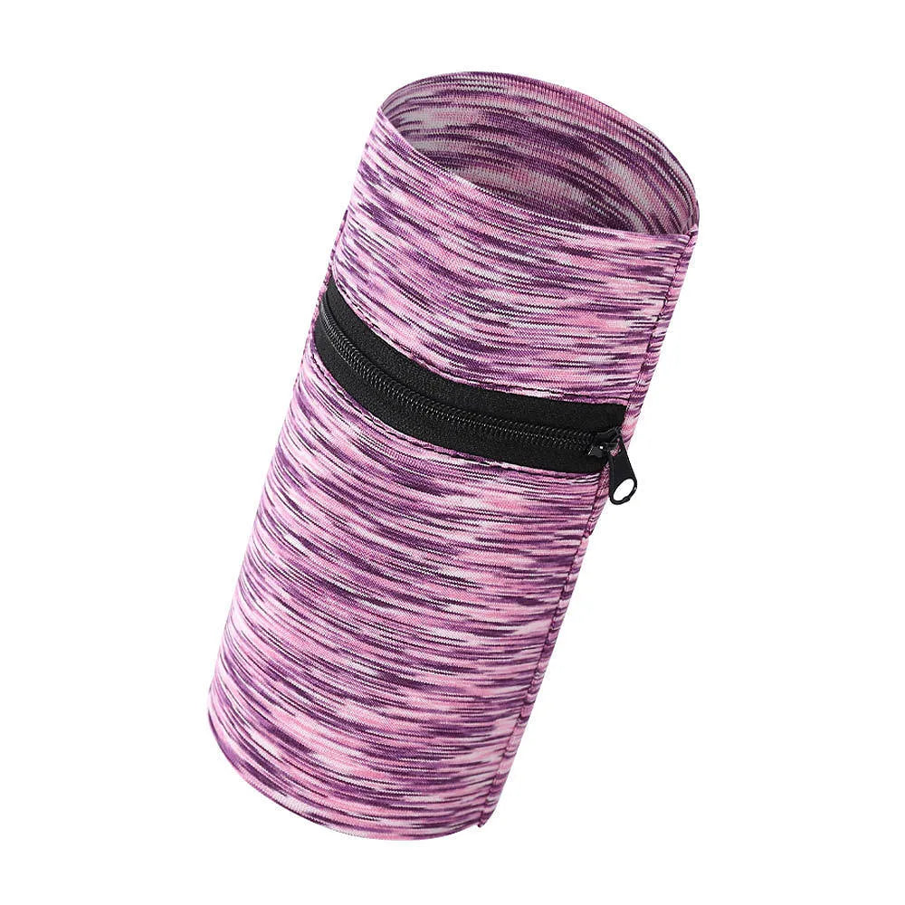 Large capacity polyester sports arm bag for running and walking with adjustable strap