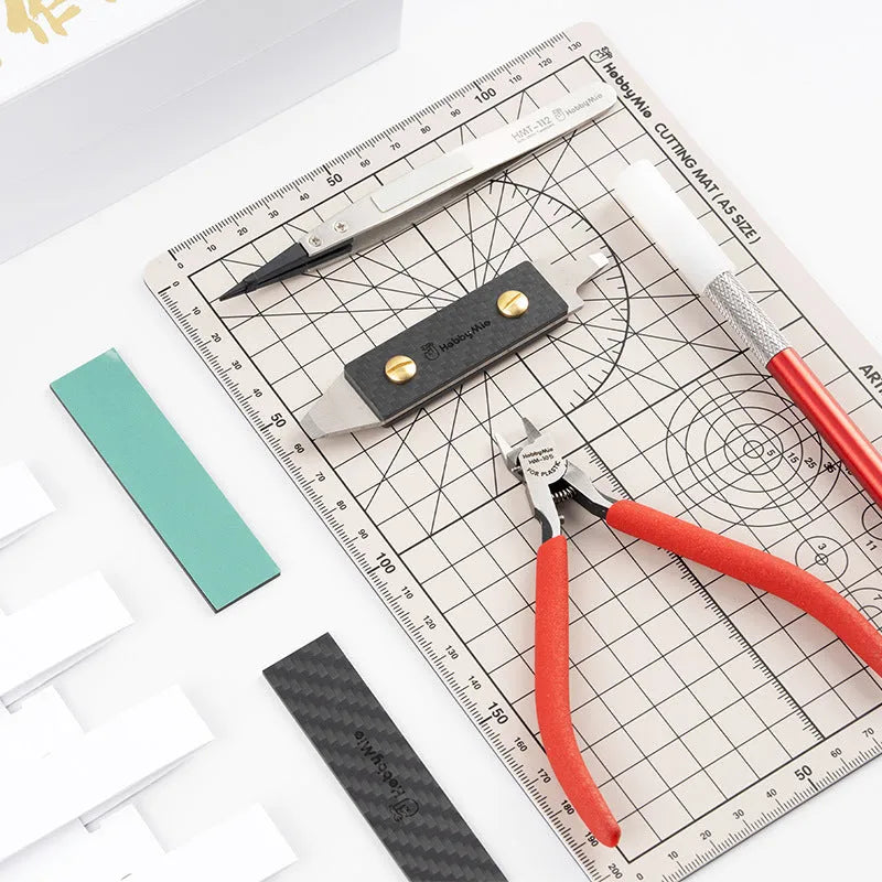 Meow Maker metal model tool set with multiple precision tools for craft and modelling projects