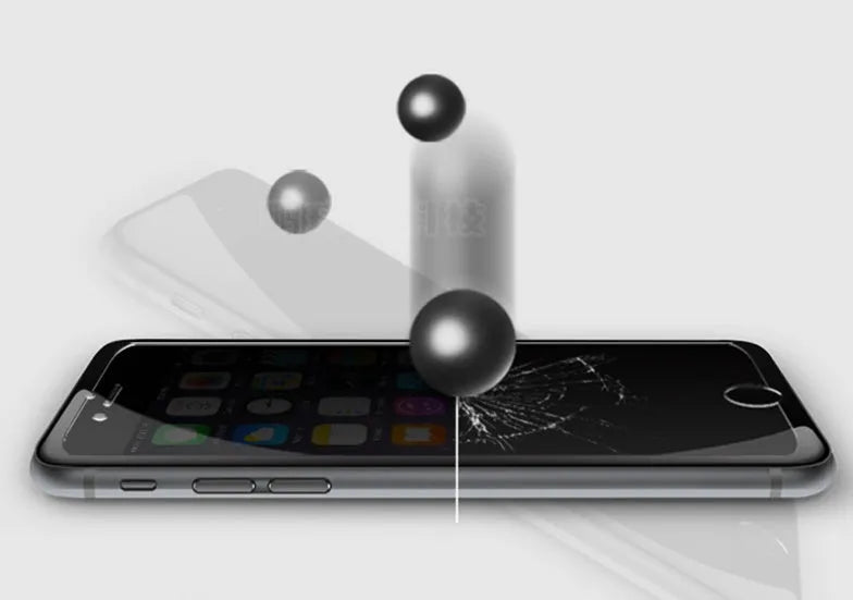 Anti peeping toughened glass screen protector for iPhone showing privacy viewing angle