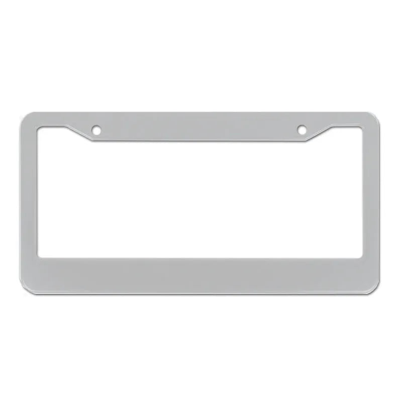 Aluminium alloy license plate frame for American cars in black and silver finishes