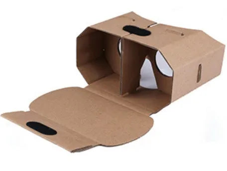 Photo colour cardboard VR glasses for smartphones on a 153mm x 83mm headset.