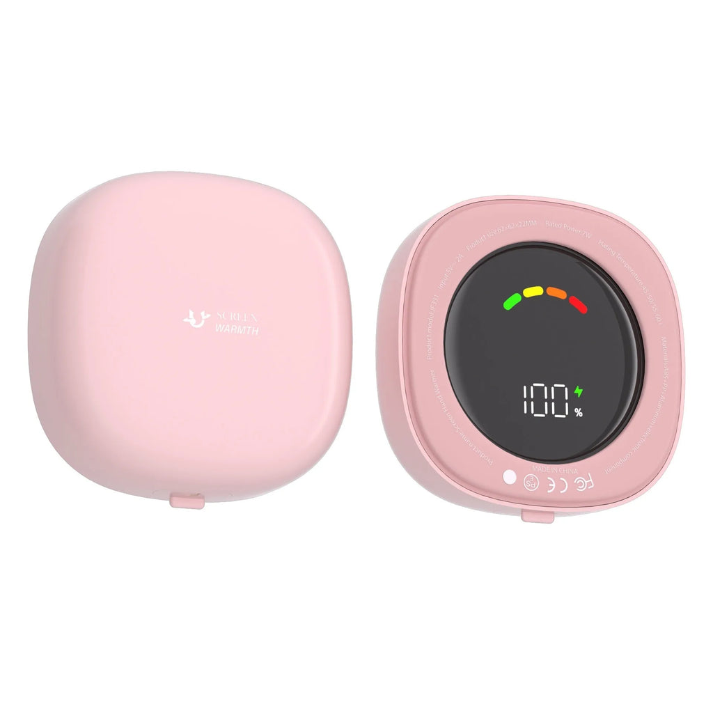 Portable USB magnetic hand warmer fast double-side heating split design plastic aluminium heat dissipation