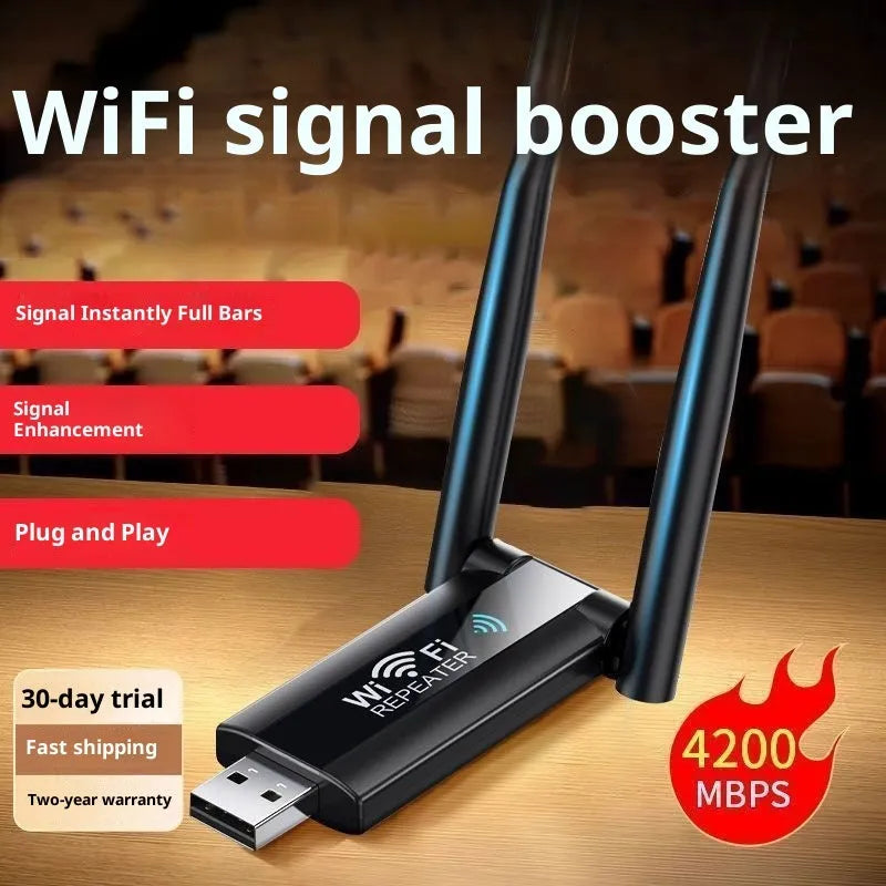 WiFi Signal Amplifier Enhanced Wireless Extender in plastic housing for home network coverage