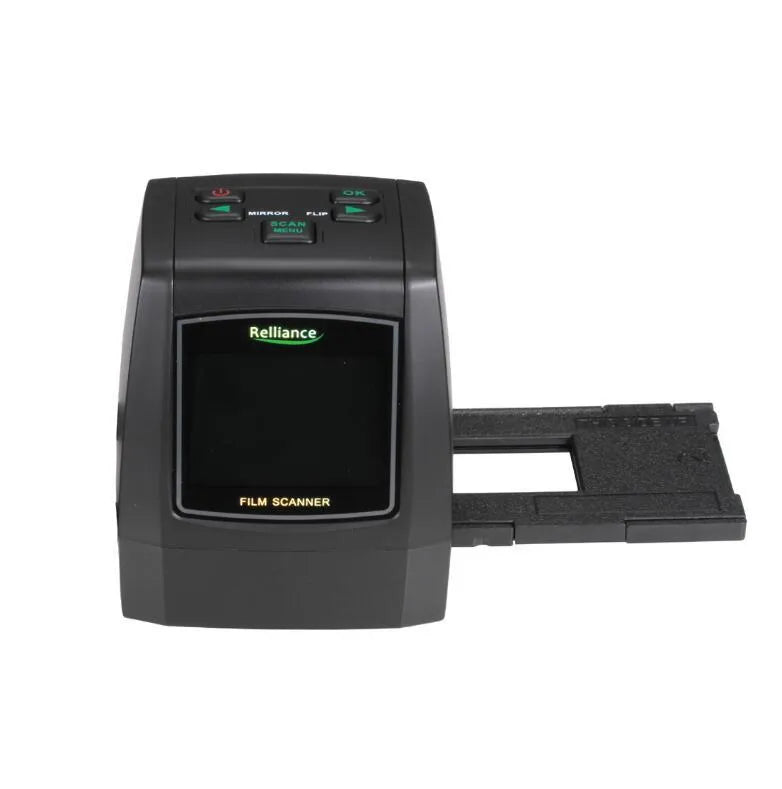 USB film negative scanner with LCD display for converting 35mm slides and film strips to digital images