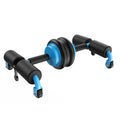 Foldable sit-up aid in Black, Blue, Pink, and Red for home and office fitness use