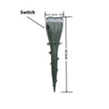 Outdoor solar energy rat and snake repellent spiral inserted in garden soil