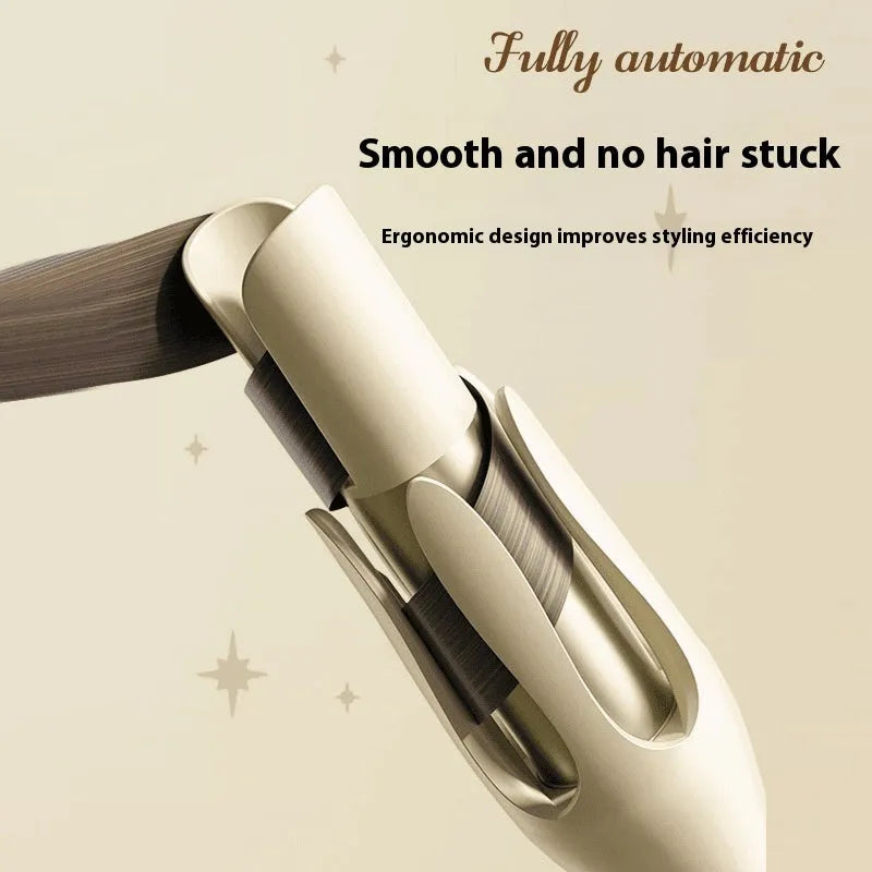 White and Chigo brand automatic hair curler with a 32mm barrel on a table.