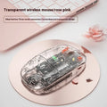 Self-charging Bluetooth mouse in silver with three-mode connection for tablet and laptop use
