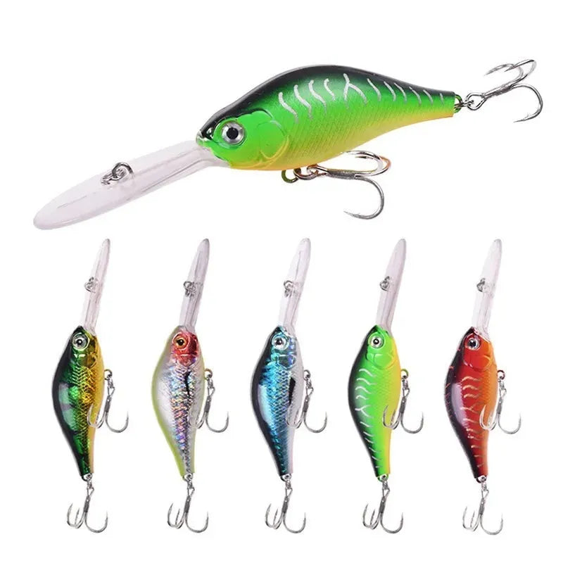 Little Fat Man deep diving mino fishing lure, 10.5cm long and 15g weight, shown in colour option A.