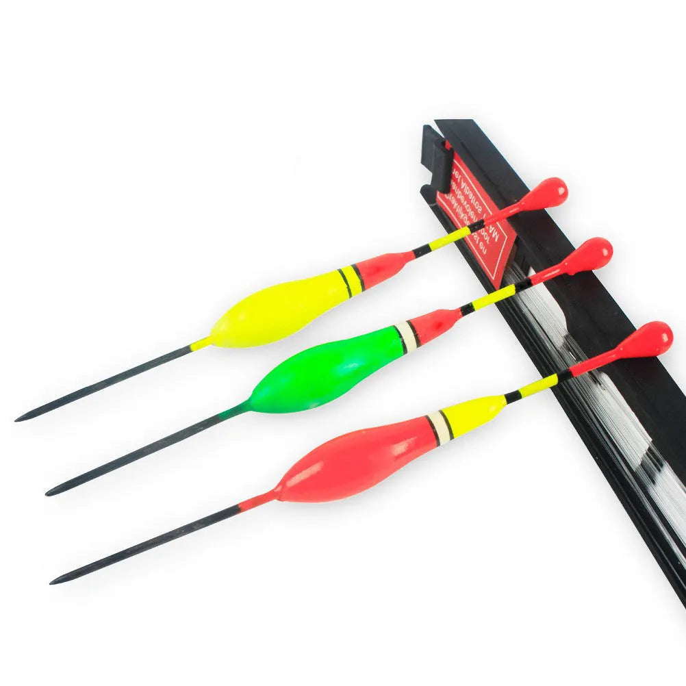 11mm 8.5g vertical fishing float with wire group and double hook, plastic body, 3-pack