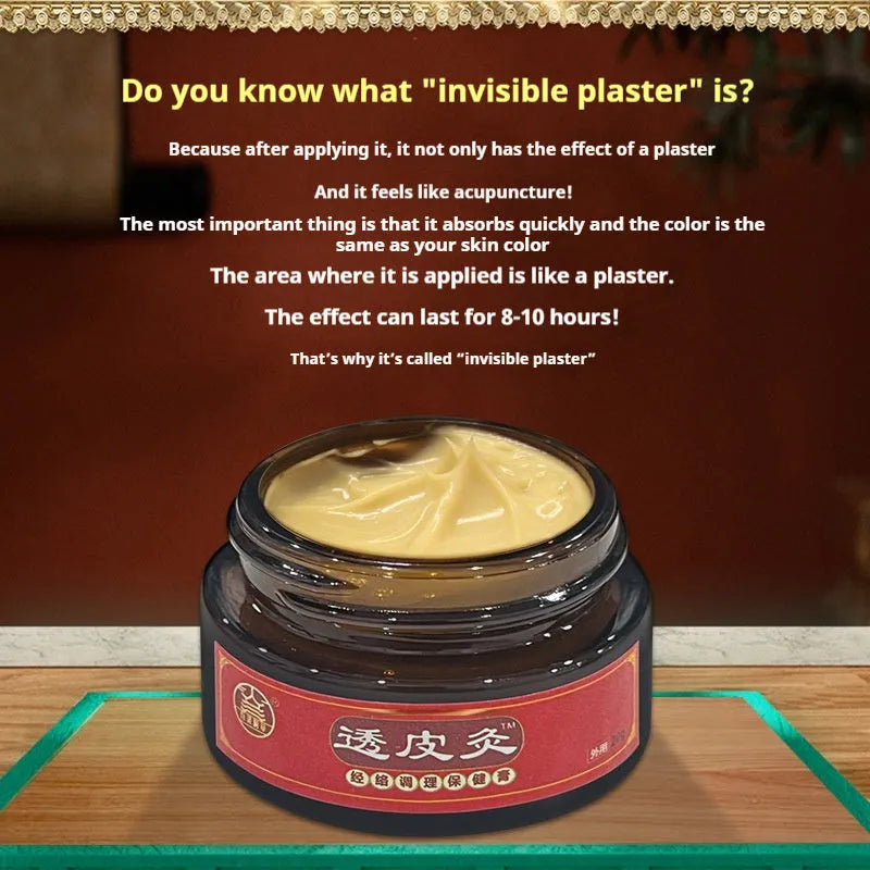 Bestlife herbal analgesic moxibustion paste tube, 20g, Baishi grass translucent colour for joint and muscle pain relief.