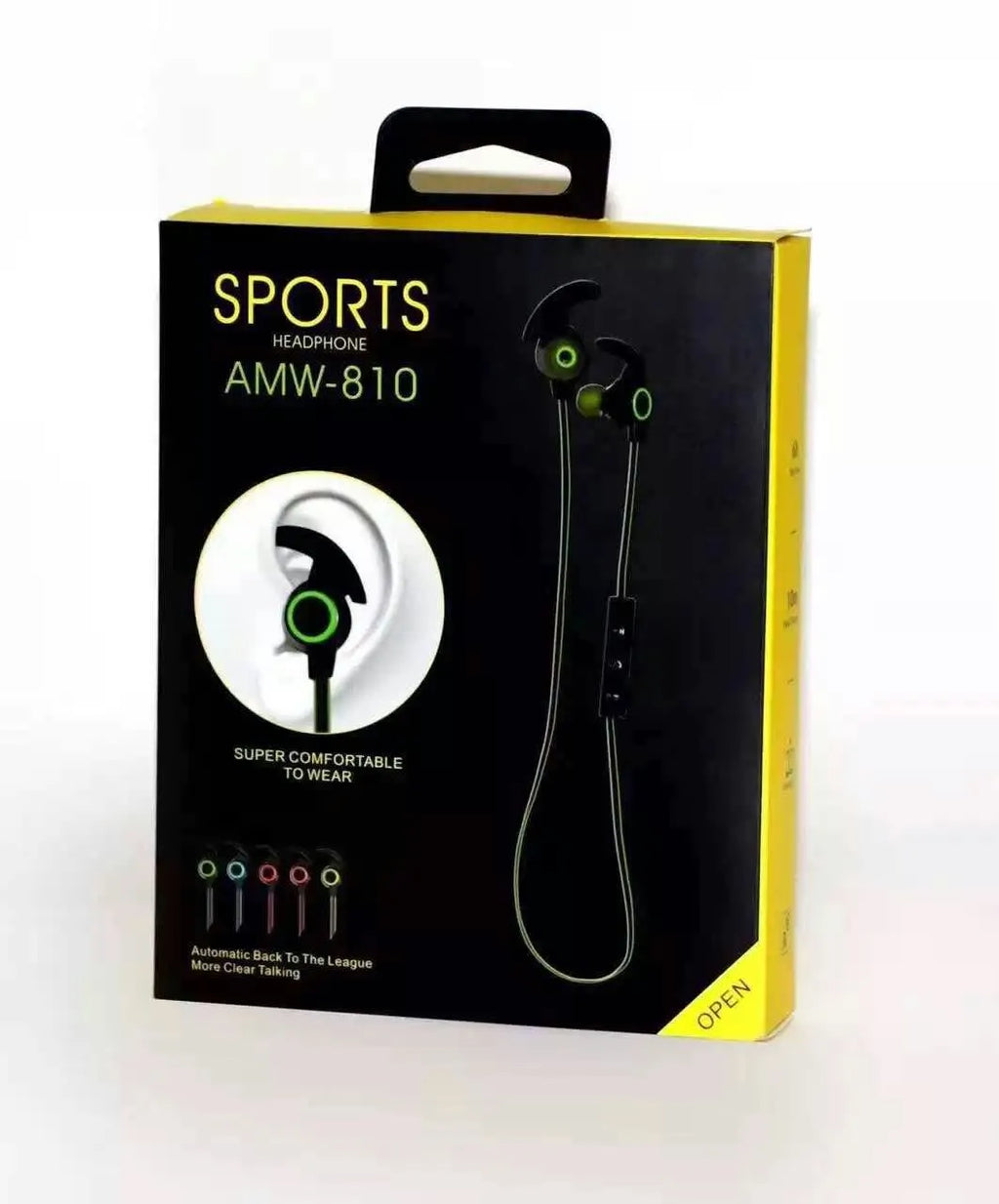 AMW-810 wireless Bluetooth headset in blue colour compatible with OPPO VIVO mobile phones