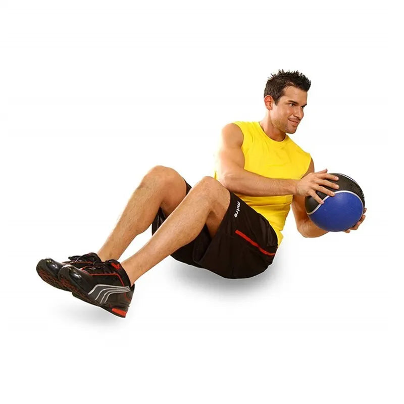 1kg rubber exercise ball for gym training in 190mm and 230mm sizes