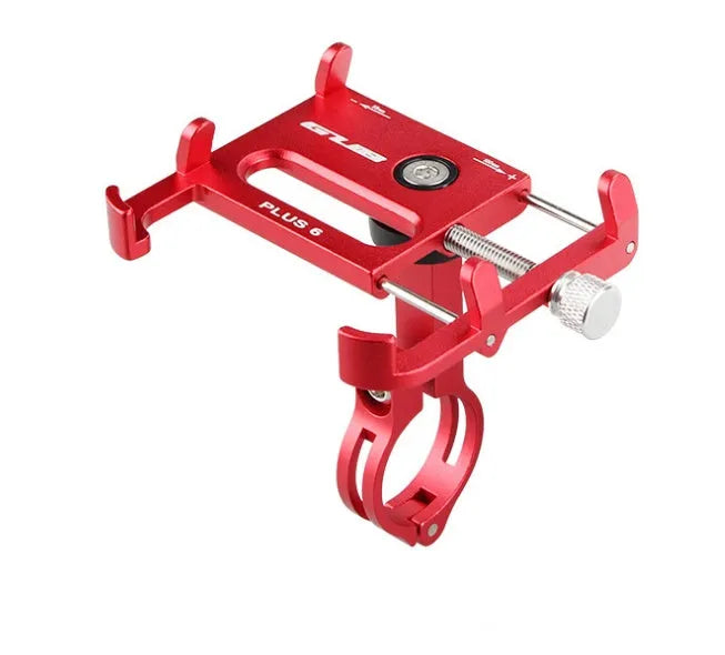 GUB Plus 6 aluminium alloy motorcycle phone holder mounted on handlebar