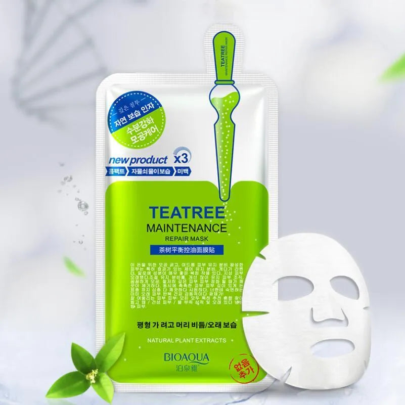 Aloe vera sheet mask 30g for moisturising and pore care white packaging