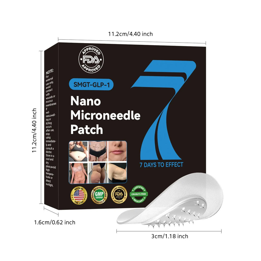 Body management paste GLP-1 compact micro needle patch 4 tablets shaping stickers for home use