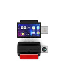Black plastic 4G tachograph front and rear car camera recorder with touch screen display