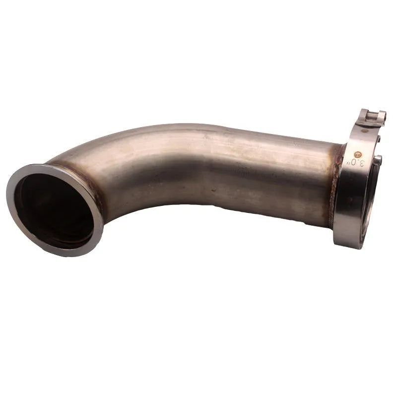 Stainless steel V-clamp plumbing downpipe for general drainage systems.