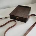 Paulownia wood Chinese-style postman storage box with dimensions 25x19x6cm