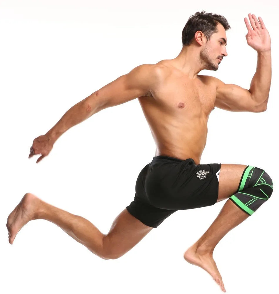 A pair of non-slip knee pads for sports and fitness, shown in one of six available colours.